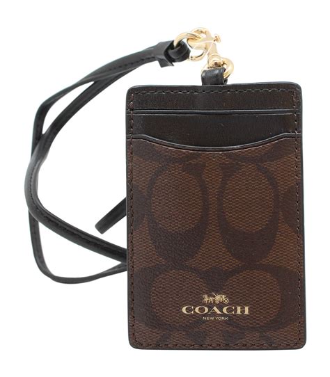card holder lanyard coach